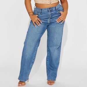 Long Lost 90s High Rise Straight Leg Jeans